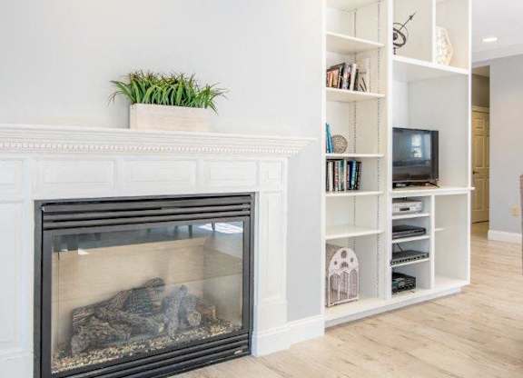 Clubroom Fireplace at Windsor Terrace, New Hampshire
