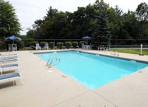Pool Side Relaxing Area at Windsor Terrace, Hooksett, NH