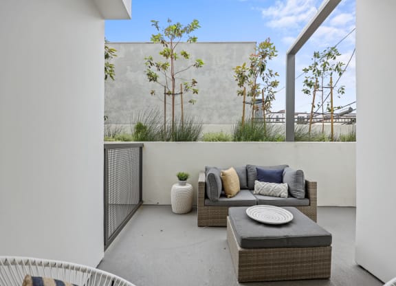 a home that explores communal living for adults at The Fairfax Flats Apartments, Los Angeles, California