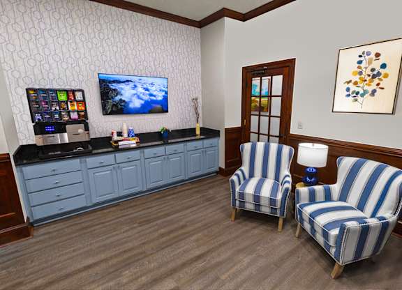 Coffee Bar and Lounge Area at The Estates at Ballantyne, Charlotte, North Carolina, 28277