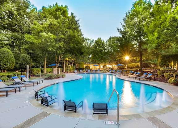 Swimming Pool with Lounge Area at The Estates at Ballantyne, Charlotte, North Carolina, 28277