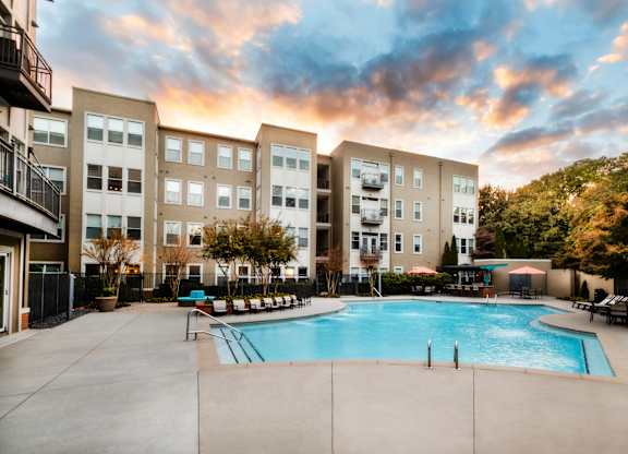Swimming pool at Mariposa Lofts, Atlanta, GA, 30307