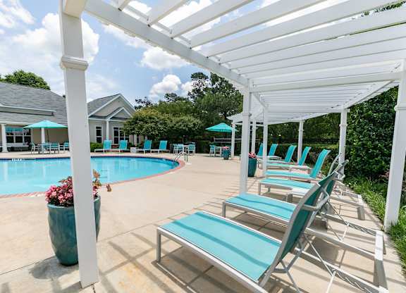 Tanning Deck Under Pergola at Villas at Hampton, Hampton, GA, 30228