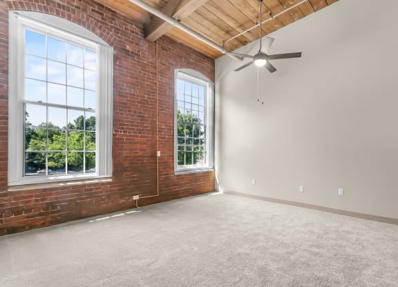 Living Room at Clocktower and Velvet Mill Apartments, Connecticut