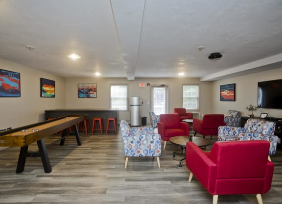 enjoy a game of pool in our clubhouse at our apartments