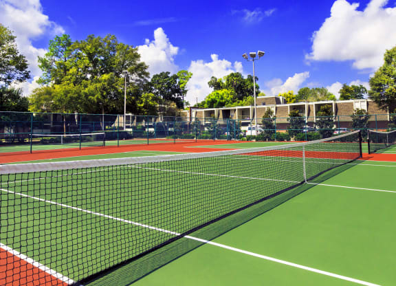 Tennis Courts Close Up