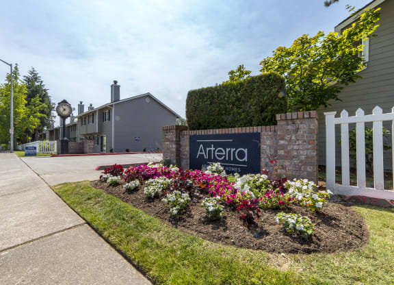 Community Entrance at Arterra Apartments, Kent, WA, 98030