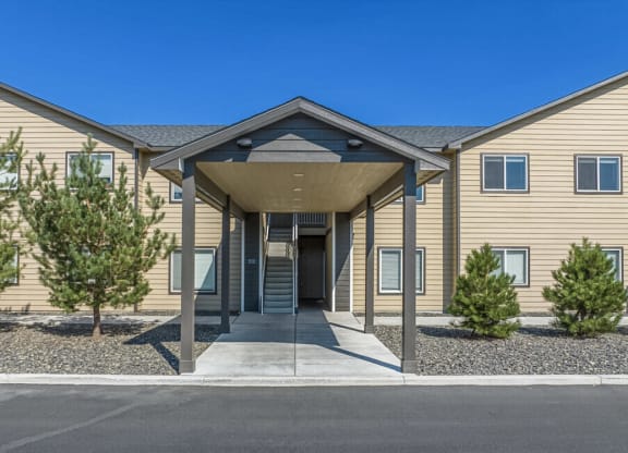 Entrance to apartments in Kennewick, wa for rent at Pine Tree Park