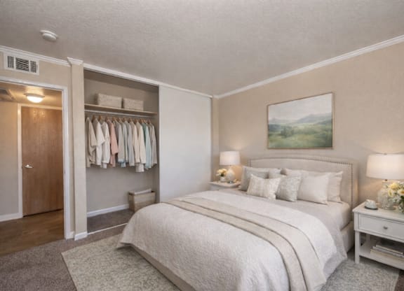 Spacious Bedroom at Lodi Commons Senior Living, Lodi, CA