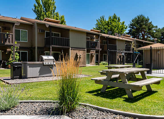 BBQ area and picnic tables