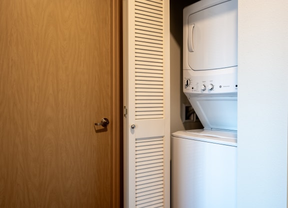 stacked washer and dryer