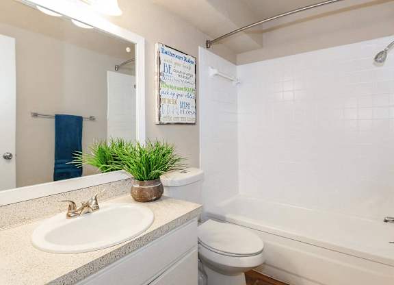 Bathroom With Bathtub at Boston Woods Apartments, San Antonio TX, 78201