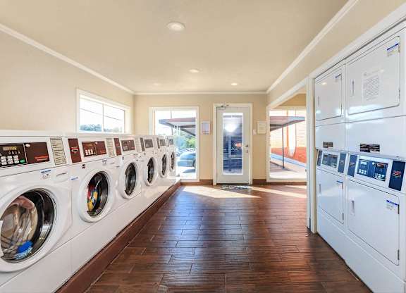 Laundry Room at Boston Woods Apartments, Texas