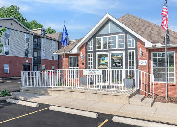 A building with a sign that says "Future Veteran's Village" is shown.