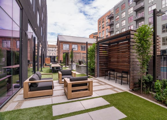 Outdoor Patio at The Audubon New Haven, New Haven, Connecticut