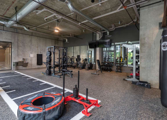 Modern Fitness Center at The Audubon New Haven, New Haven