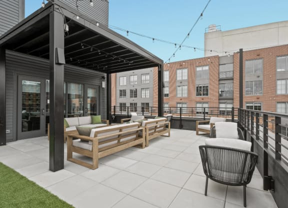 Outdoor Lounge at The Audubon New Haven, New Haven, Connecticut