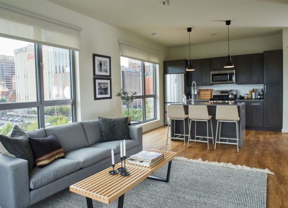 Living And Dining at The Audubon New Haven, New Haven, CT, 06511