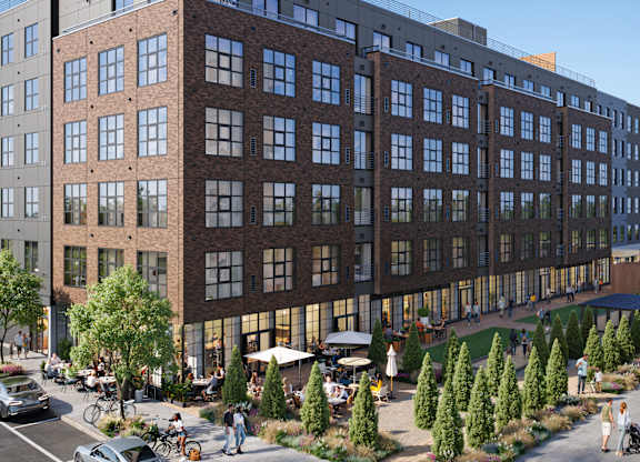 Modern apartment complex at Twenty Fair Apartments, Connecticut