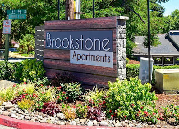 Welcoming Property Signage at Brookstone, SeaTac, Washington