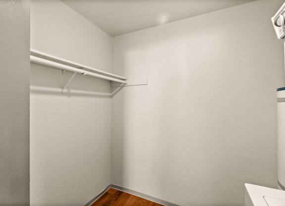 White Closet with Shelf at Harbor Oaks, Steilacoom, Washington