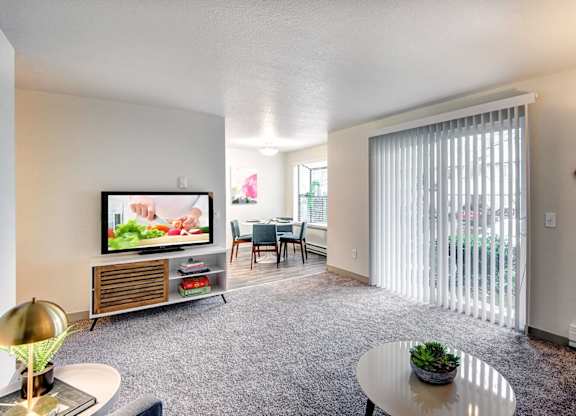 Modern Living Room at Inlet View Apartments, Silverdale, WA, 98383