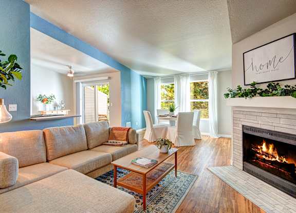 Everett Apartments-  The Lynx Spacious Living Room at The Lynx Apartments, Everett, WA, 98204
