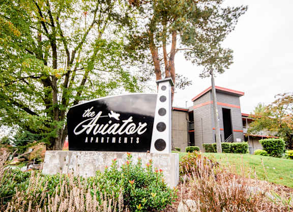 Property Signage at The Aviator, Renton, Washington