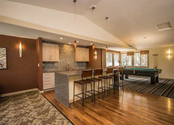 living area  - bar at Creekside Apartments, Issaquah, Washington