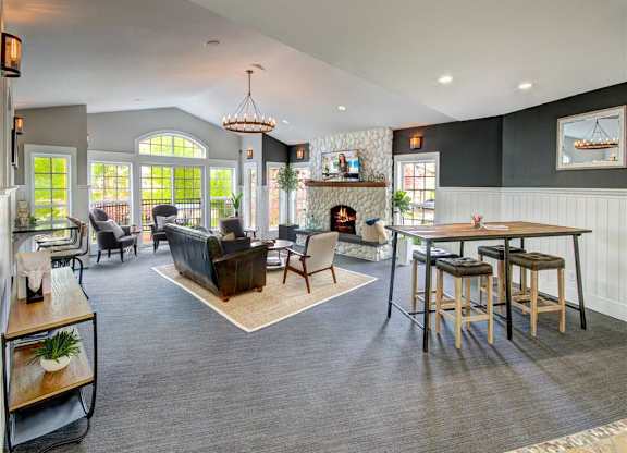 Clubhouse area at Deer Creek Apartments, Puyallup, WA