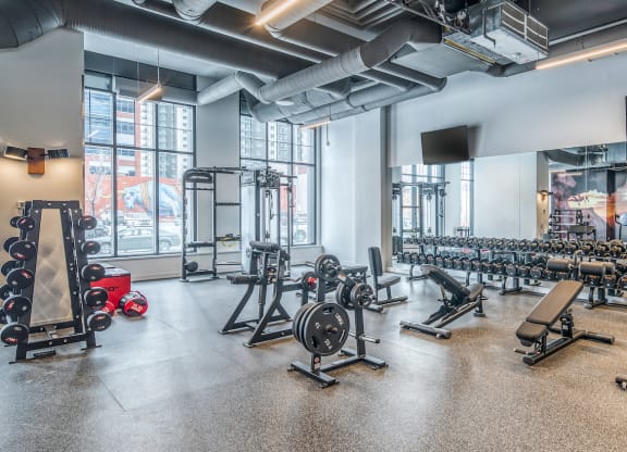 Fitness Center With Updated Equipment at BLVD Beltline, Calgary
