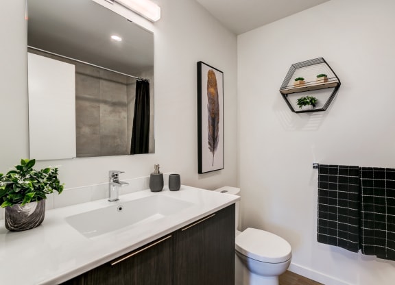 Bathrooms with Modern Finishes  at Southpark, Edmonton, AB, T6E 3S3