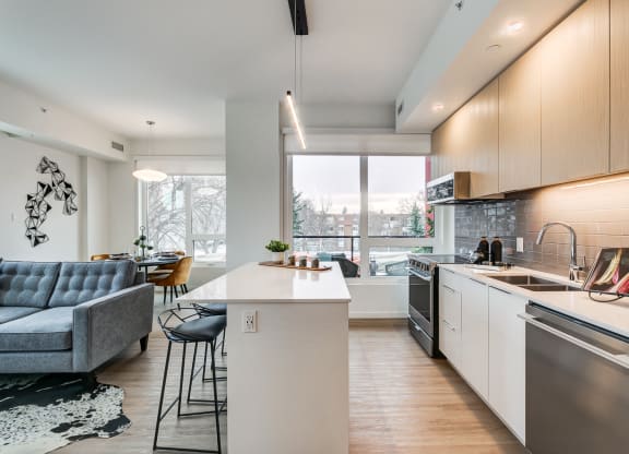 Modern Kitchen with Luxury Finishes at Southpark, Alberta