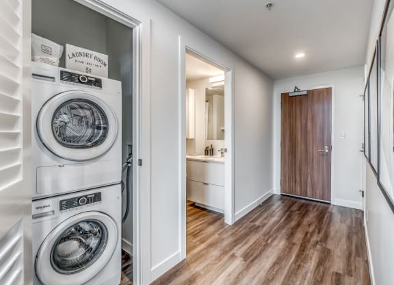 Stacked Washer/Dryer at BLVD Beltline, Calgary, AB