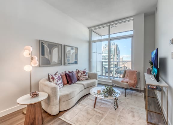 Modern Living Room at BLVD Beltline, Calgary, AB