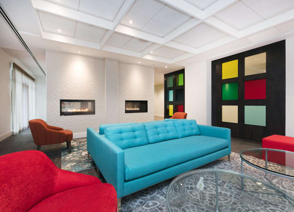 Lounge area at Versus Apartments, Calgary, T2R 1A8