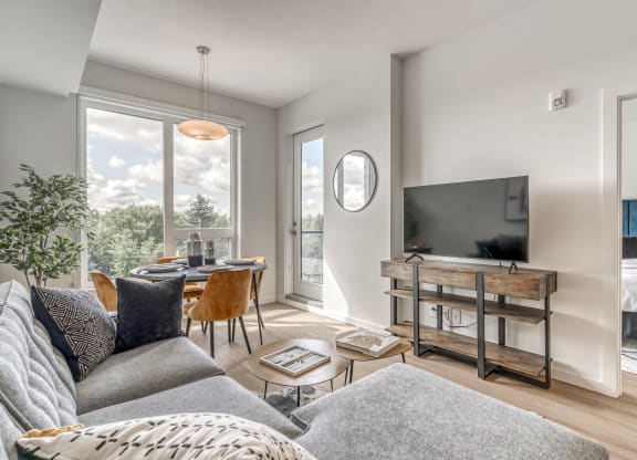Living Room With TV at Southpark, Alberta, T6E 3S3
