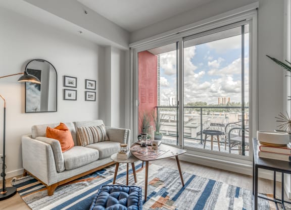 Living Area With Balcony at Southpark, Alberta, T6E 3S3