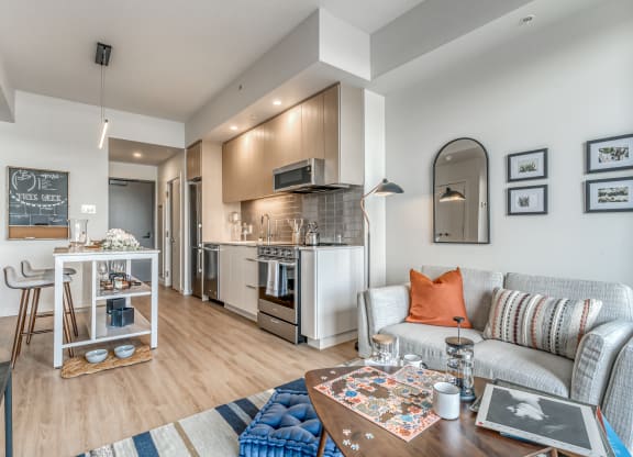Living Area Come Kitchen at Southpark, Alberta