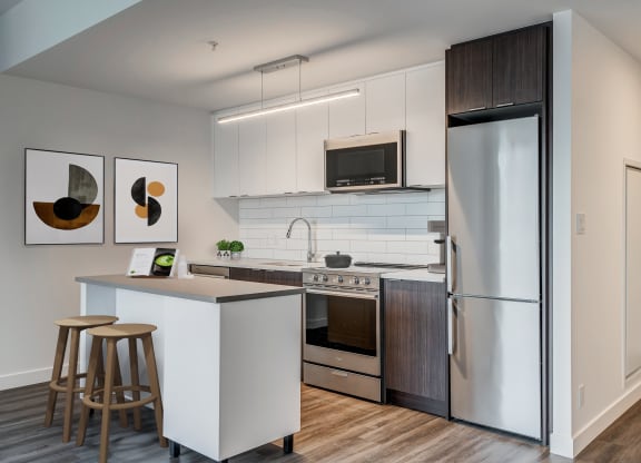Kitchen Appliances at BLVD Beltline, Alberta