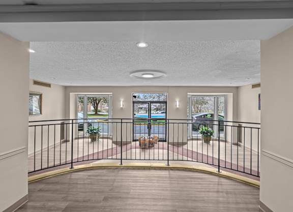 A balcony with a black railing at Kensington House, Kensington
