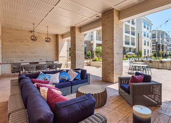 Briley - Apartments near downtown Matthews, NC - outdoor lounge