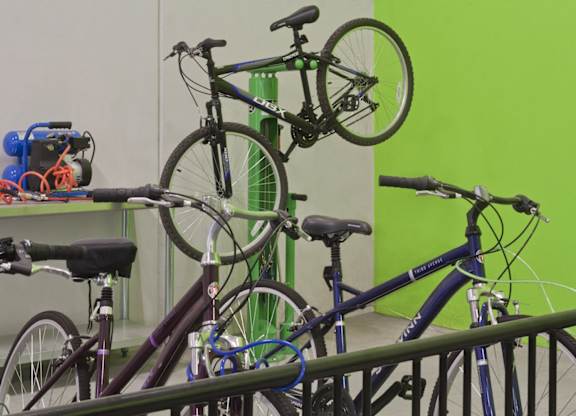 Marshall Park apartments for rent near raleigh nc - Greenway trail bike storage