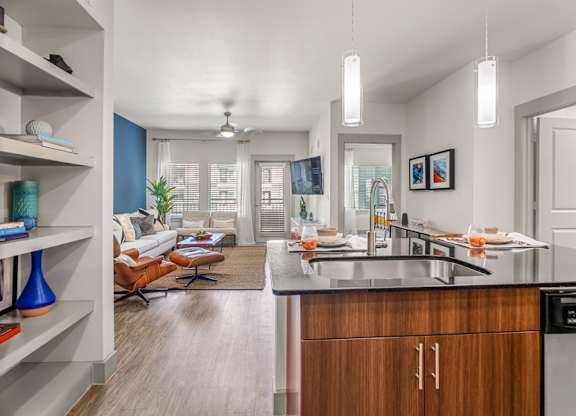 Lower Greenville Apartments Dallas, TX - Larq Henderson kitchen islands