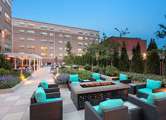 Apartments near Malden Center | Malden Square Apartments | courtyard