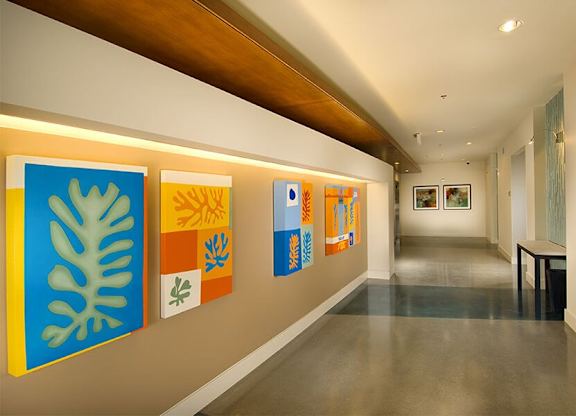 The Matisse apartments for rent at John's Landing in Portland - North Lobby