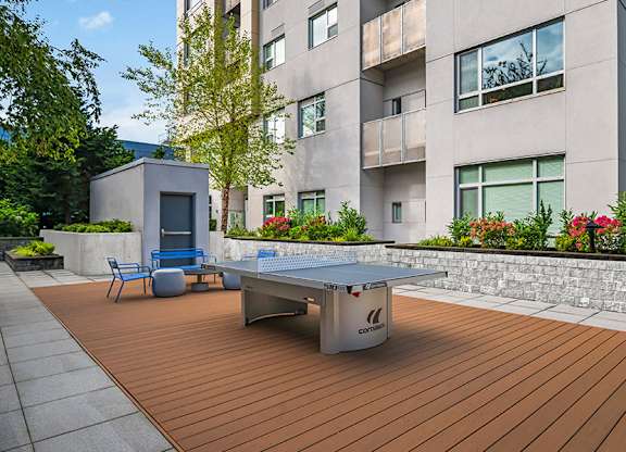 Metro 112 Apartments in Bellevue, WA - Outdoor ping pong