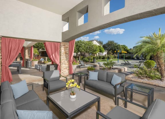 Outdoor seating area