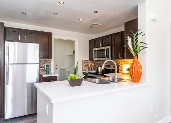 kitchen with countner space