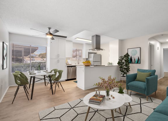 Waterleaf Apartment Living room and dining